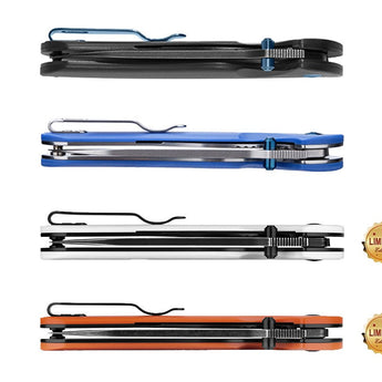 Olight Drever Oknife - 3.36 Inch Blade, Sheepsfoot, Straight Edge - G10 or Micarta Handle - Stonewashed Blade - Black, Blue, OD Green, White (Limited Edition), or Orange (Limited Edition)