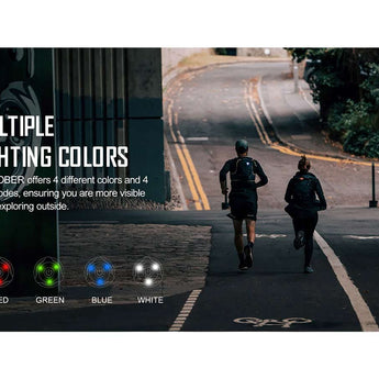 Olight Gober USB-C Rechargeable LED Safety Light - 4 Lumens - Includes Built-in 240mAh Li-ion Battery Pack - Black, LE Green, or LE Red