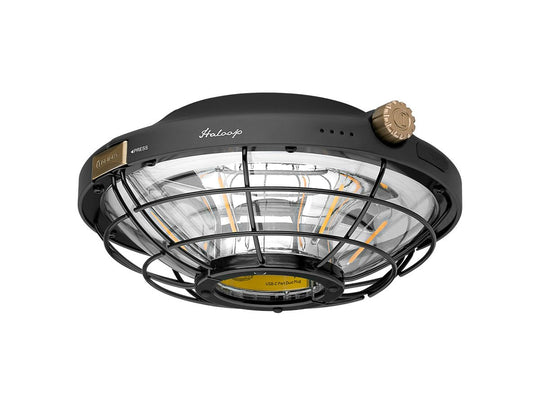 Olight Haloop Rechargeable LED Camping Light - 600 Lumens - Includes 4 x 18500 - Black, Clay Beige, Forest Green