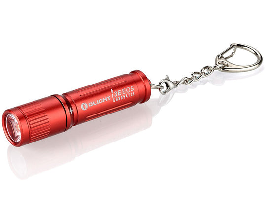 Olight I3E Gift Box Edition LED Flashlight - Philips LUXEON TX - 90 Lumens - Uses 1x AAA (included) - Red