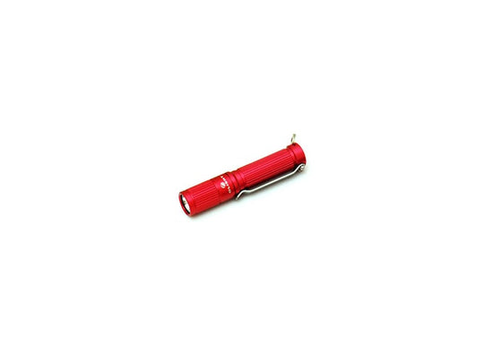 Olight i3S LED Flashlight with 80 Lumen Cree XP-G2 LED - Uses 1 x AAA - Red Body