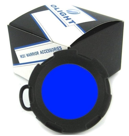 Olight Blue Filter In Front of Box