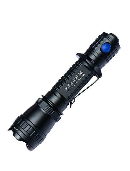 Olight M20SX-L2 Edition Warrior - 550 Lumen Tactical LED Flashlight - Uses 2 x CR123A - Deluxe Package