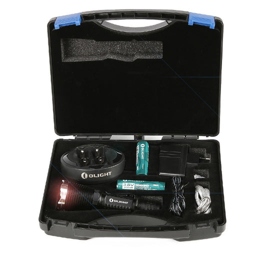Olight M22 XM-L2 Warrior Kit with Omni Dok Charger and 2 x 3400mAh Li-Ion 18650