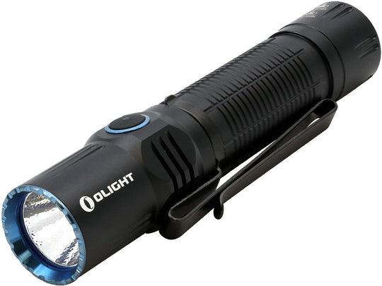 Olight M2R Warrior Rechargeable Pocket-Friendly Tactical Flashlight - CREE XHP35 HD LED - Cool White - 1500 Lumens - Uses 1 x 18650 (Included) or 2 x CR123As