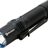 Olight M2R Warrior Rechargeable Pocket-Friendly Tactical Flashlight - CREE XHP35 HD LED - Cool White - 1500 Lumens - Uses 1 x 18650 (Included) or 2 x CR123As