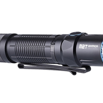 Olight M2T Warrior Dual Switch Tactical Flashlight - CREE XHP35 HD LED - 1200 Lumens - Uses 2 x CR123A (Included) or 1 x 18650