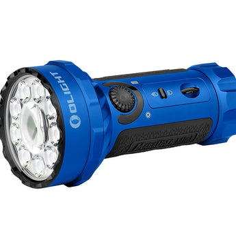 Olight Marauder Mini Rechargeable LED Flashlight - 7000 Lumens - Uses 24Wh 32650 Lithium Battery - Multiple Color Options