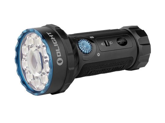 Olight Marauder Mini Rechargeable LED Flashlight - 7000 Lumens - Uses 24Wh 32650 Lithium Battery - Multiple Color Options