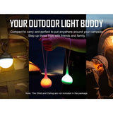 Olight Obulb MC RGB Magnetic LED Ball - 75 Lumens - Uses Built-in 630mAh Li-Poly Battery Pack - Black, Brick Red, White