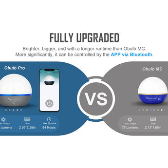 Olight Obulb Pro RGB LED Lantern - Black, Gray, Blue, Orange or OD Green