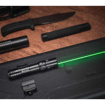 Olight Odin GL-P Picatinny Mount Tactical LED Flashlight - High Performance Neutral White LED - Green Laser - 1500 Lumens - Includes 1 x 21700