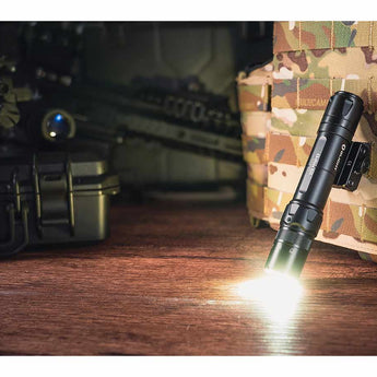 Olight Odin GL-P Picatinny Mount Tactical LED Flashlight - High Performance Neutral White LED - Green Laser - 1500 Lumens - Includes 1 x 21700