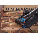 Olight Odin GL-P Picatinny Mount Tactical LED Flashlight - High Performance Neutral White LED - Green Laser - 1500 Lumens - Includes 1 x 21700