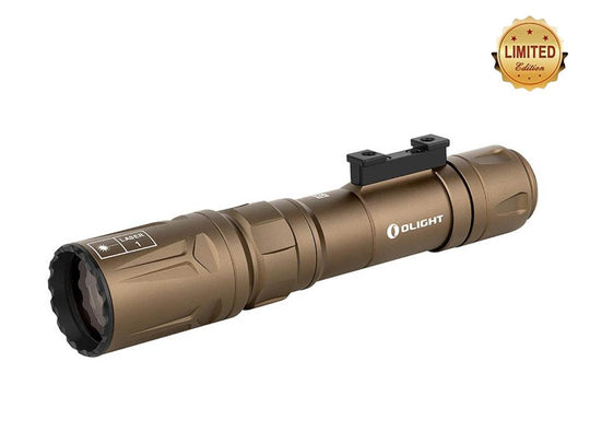 Olight Odin Turbo Rechargeable LEP Weapon Light - 330 Lumens - Includess 21700 Battery - Desert Tan