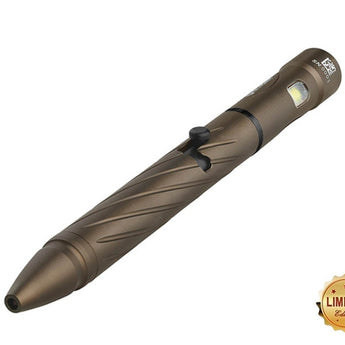 Olight Open 2 Rechargeable LED Flashlight and Pen - 120 Lumens - Includes Built-In 3.7V 110mAh Li-Poly Battery Pack - Black or Desert Tan (Limited Edition)