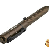 Olight Open 2 Rechargeable LED Flashlight and Pen - 120 Lumens - Includes Built-In 3.7V 110mAh Li-Poly Battery Pack - Black or Desert Tan (Limited Edition)
