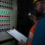 Olight O'Pen 3 LED Pen Light- Side Light Being Used in Dark Room