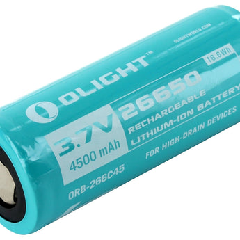 Olight ORB-266C45 26650 4500mAh 3.7V Protected Lithium Ion (Li-ion) Battery for R50 and R50 Pro