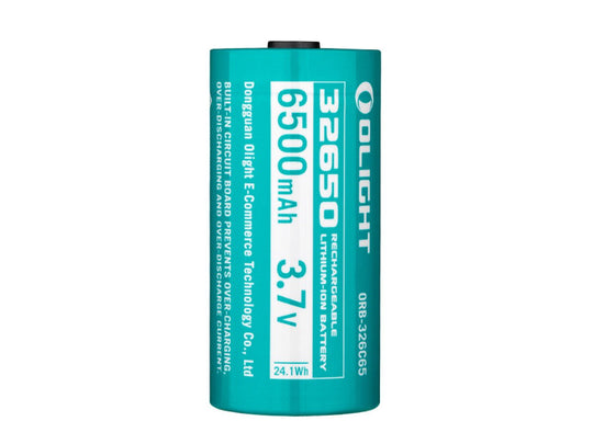 Olight 32650 6500mAh 3.7V Protected Lithium Ion (Li-ion) Button Top Battery for the Marauder Mini