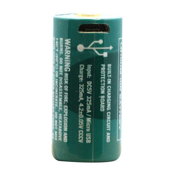 Olight ORBC-163C06 RCR123A / 16340 650mAh 3.7V Protected Lithium Ion (Li-Ion) Button Top Battery with Micro USB Charging Port - Retail Card