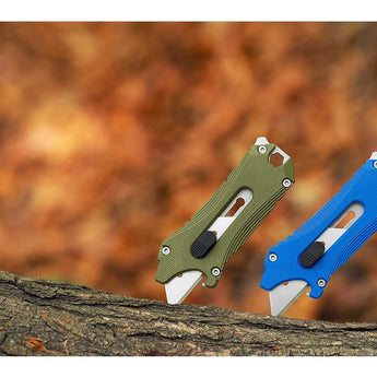 Olight Otacle Utility Knife - G10 Handle - Blue, Olive Green, Orange, Yellow, Stars and Stripes, Carbon Fiber, or Doughnut