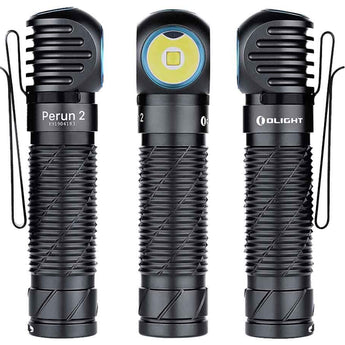 Olight Perun 2 Rechargeable LED Headlamp - 2500 Lumens - CREE XHP50B - Includes 1 x 21700 - Black, Desert Tan, Blue, Clover Gradient (LE), and Dream Blue