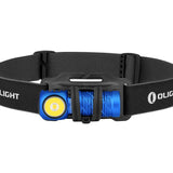 Olight Perun 2 Mini Rechargeable LED Headlamp - 1100 Lumens - Charger Included - Black, Orange, Lime Green,  Blue, and Midnight Blue