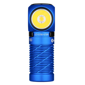 Olight Perun 2 Mini Rechargeable LED Headlamp - 1100 Lumens - Charger Included - Black, Orange, Lime Green,  Blue, and Midnight Blue