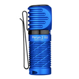 Olight Perun 2 Mini Rechargeable LED Headlamp - 1100 Lumens - Charger Included - Black, Orange, Lime Green,  Blue, and Midnight Blue