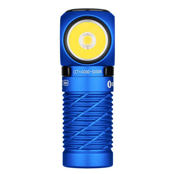 Olight Perun 2 Mini Rechargeable LED Headlamp - 1100 Lumens - Charger Included - Black, Orange, Lime Green,  Blue, and Midnight Blue