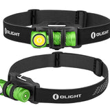 Olight Perun 2 Mini Rechargeable LED Headlamp - 1100 Lumens - Charger Included - Black, Orange, Lime Green,  Blue, and Midnight Blue