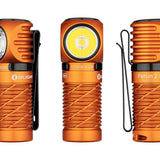 Olight Perun 2 Mini Rechargeable LED Headlamp - 1100 Lumens - Charger Included - Black, Orange, Lime Green,  Blue, and Midnight Blue