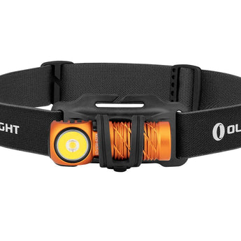 Olight Perun 2 Mini Rechargeable LED Headlamp - 1100 Lumens - Charger Included - Black, Orange, Lime Green,  Blue, and Midnight Blue
