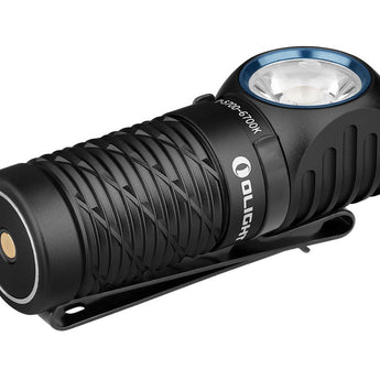 Olight Perun 2 Mini Rechargeable LED Headlamp - 1100 Lumens - Charger Included - Black, Orange, Lime Green,  Blue, and Midnight Blue