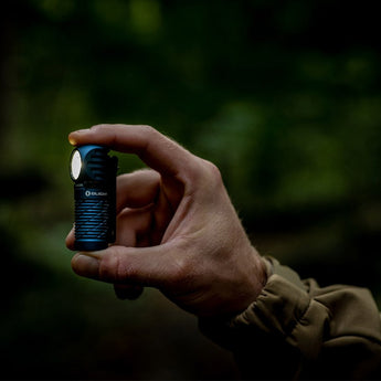 Olight Perun 2 Mini Rechargeable LED Headlamp - 1100 Lumens - Charger Included - Black, Orange, Lime Green,  Blue, and Midnight Blue