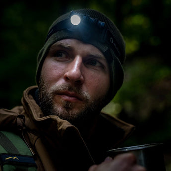 Olight Perun 2 Mini Rechargeable LED Headlamp - 1100 Lumens - Charger Included - Black, Orange, Lime Green,  Blue, and Midnight Blue