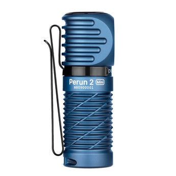 Olight Perun 2 Mini Rechargeable LED Headlamp - 1100 Lumens - Charger Included - Black, Orange, Lime Green,  Blue, and Midnight Blue