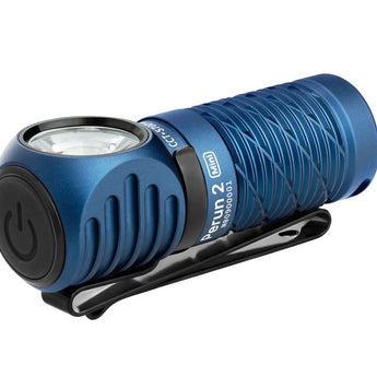 Olight Perun 2 Mini Rechargeable LED Headlamp - 1100 Lumens - Charger Included - Black, Orange, Lime Green,  Blue, and Midnight Blue