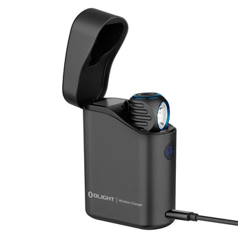 Olight Perun 3 Mini Rechargeable LED Headlamp - 1250 Lumens - Cool White or Neutral White - Includes 1 x 21700 - Optional Charging Case - Black or Orange