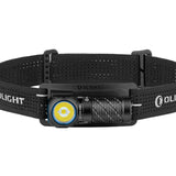 Olight Perun 3 Mini Rechargeable LED Headlamp - 1250 Lumens - Cool White or Neutral White - Includes 1 x 21700 - Optional Charging Case - Black or Orange