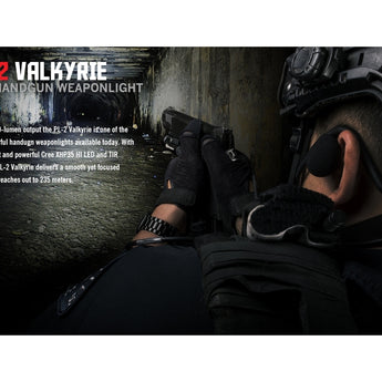 Olight PL-2 Valkyrie LED Pistol Light - Picatinny and Glock Rails - CREE XHP35 HI CW LED - 1200 Lumens - Includes 2 x CR123As