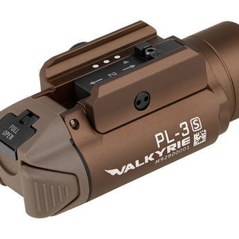 Olight PL-3S Valkyrie LED Weapon Light - 1000 Lumens - Includes 2 x CR123A - Black or Desert Tan