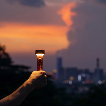 Olight Prowess USB-C Rechargeable LED Flashlight - 5000 Lumens - Includes 1 x 21700 Battery - Black or Orange