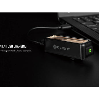 Olight RN 180 TL Recharegeable Bike Tail Led Flashlight - 180 Lumens - Includes Built-In 3.7V 800mAh Battery Pack