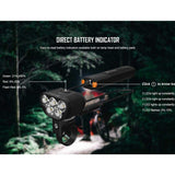 Olight RN3500 USB Rechargeable Bike Light - 3500 Lumens - Uses Li-ion Battery Pack