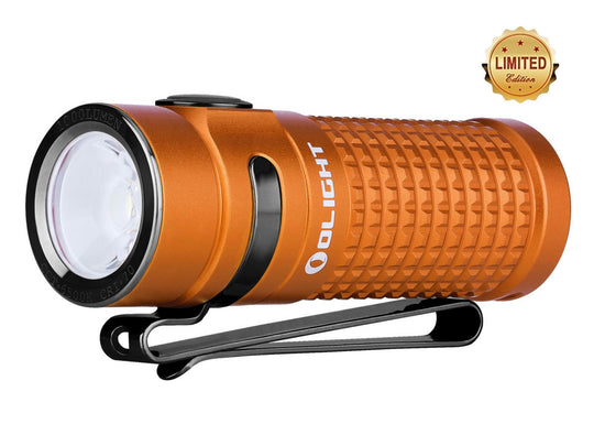Olight S1R II Baton Rechargeable Flashlight - CREE XM-L2 U4 LED - 1000 Lumens - Includes 1 x RCR123A - Limited Edition - Orange