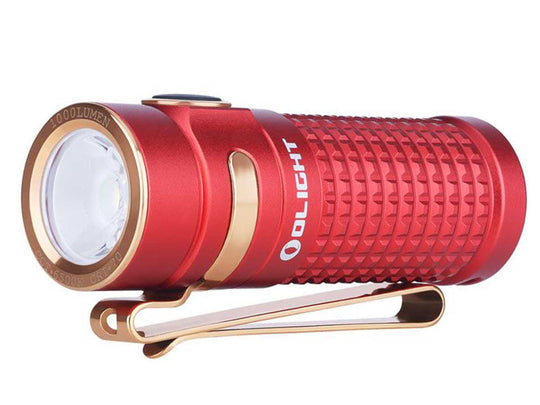 Olight S1R II Baton Rechargeable Flashlight - CREE XM-L2 U4 LED - 1000 Lumens - Uses 1 x RCR123A (included) - Red