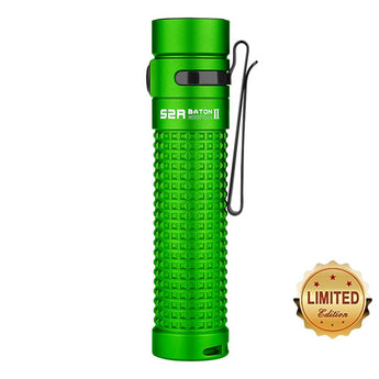 Olight S2R II Rechargeable LED Flashlight - LUMINUS SST-40 - 1150 Lumens - Uses 1 x 18650 (included) - Black or Lime Green (Limited Edition)