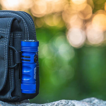 Olight Seeker 4 Mini Rechargeable LED Flashlight - Black, OD Green, Blue, Red, or Limited Edition Titanium